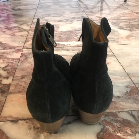 Isabel Marant Black Dicker Suede Ankle Boots 6 - Picture 4 of 6
